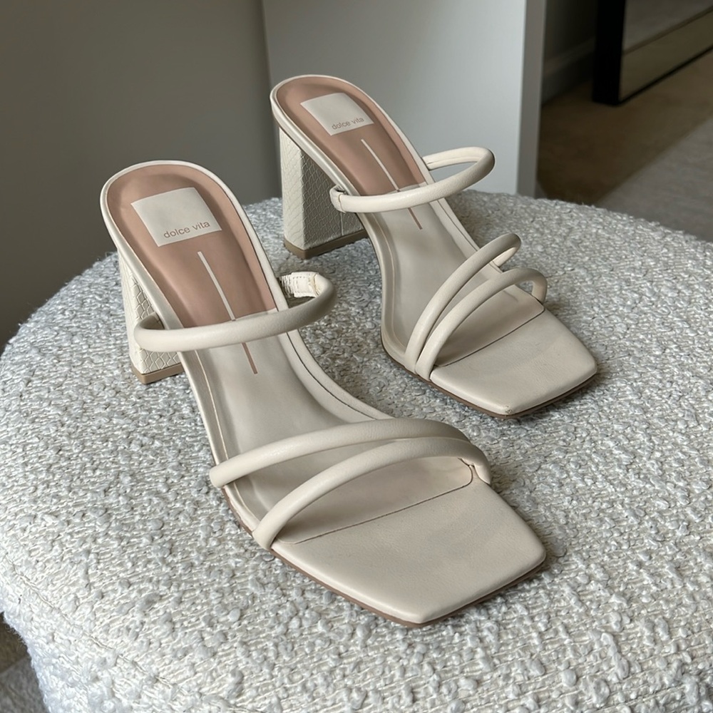Dolce Vita Ivory Strappy Heels
